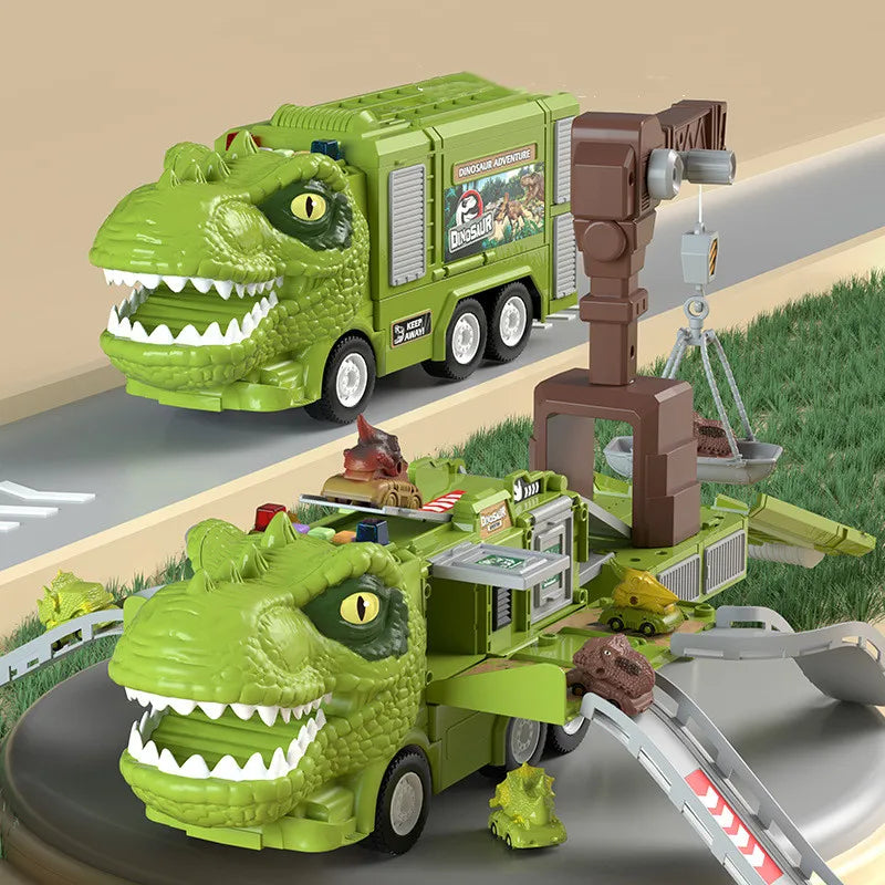 Melzano DinoQuest | Opvouwbare Dinosaurus Vrachtwagen