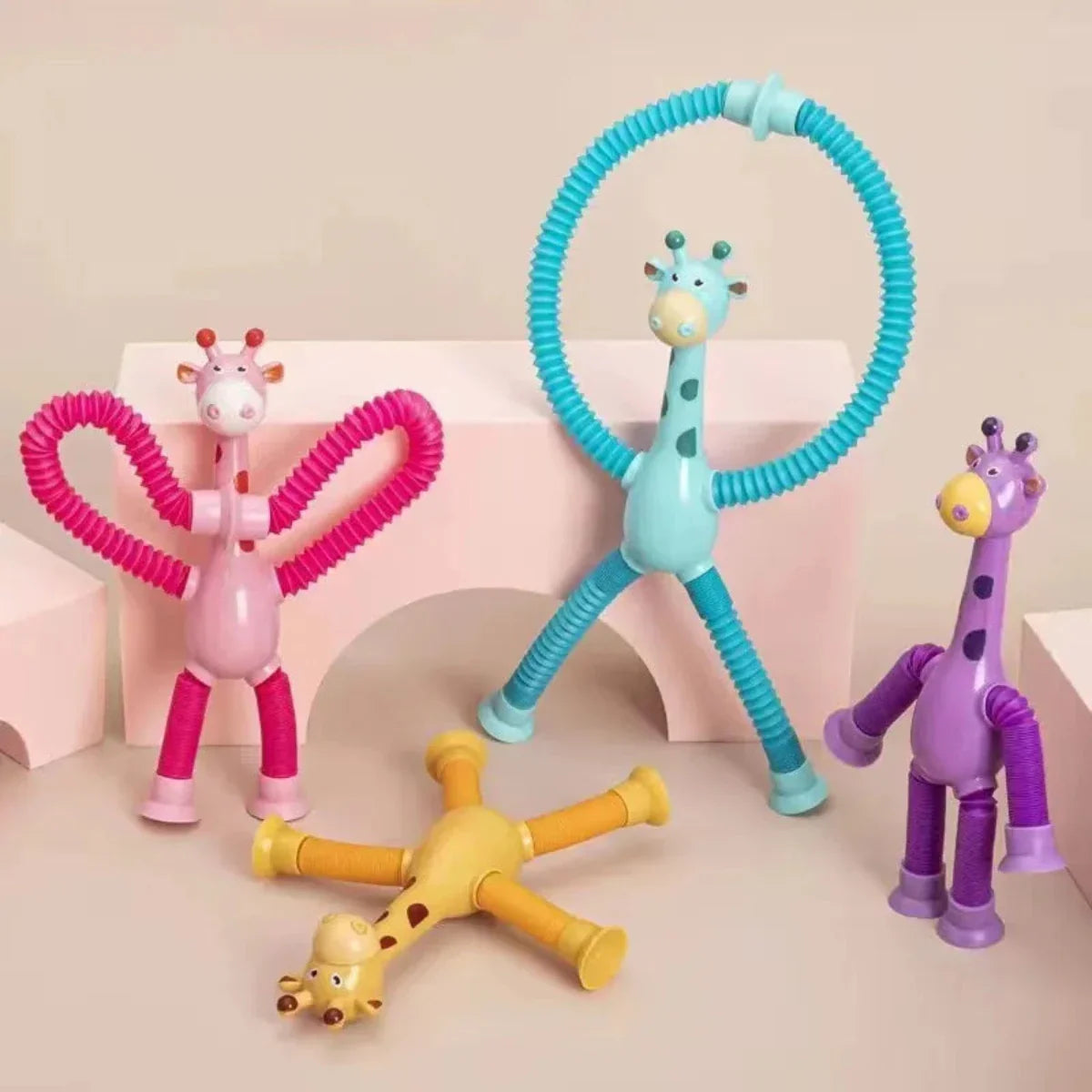 PlayZoo – Jirafas Mágicas juguete – Estiramiento y educativo para niños