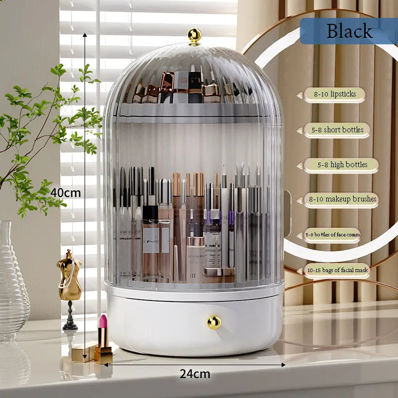 Ginseng Serum Skincare Organizer – 360° Draaibare Make-up Display