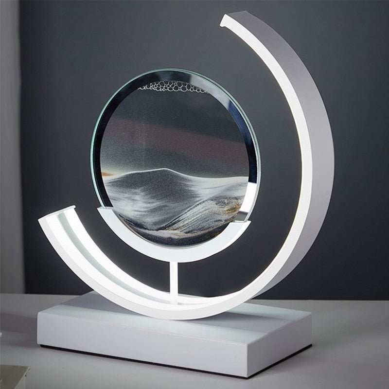 Lumora – Quicksand Table Lamp | 3D Sand Painting & LED Ambient Lighting