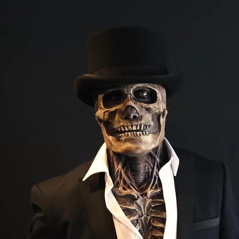Halloween Skelet Kostuum – Realistisch Schedelmasker & Volledig Outfit