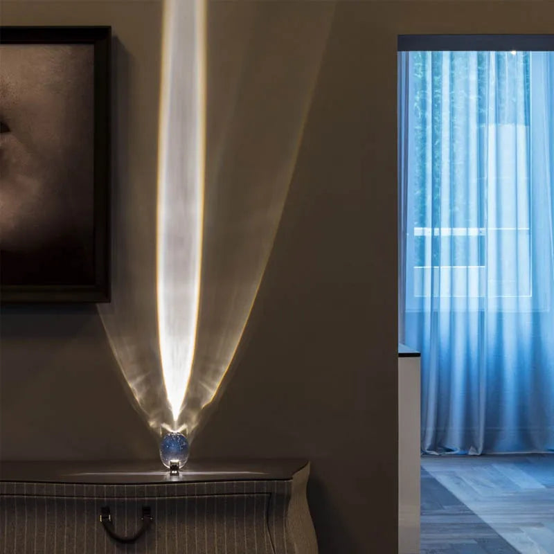 StarGlow Crystal Eye Night Light - Magical Star Projection for Relaxation