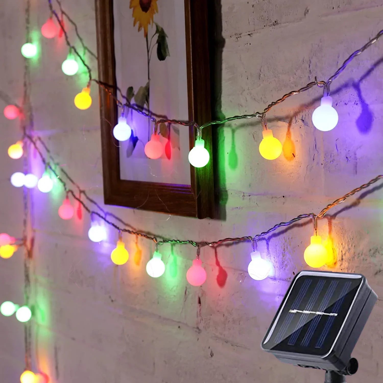 Lumosol Solar Light String – 10m Colorful LED Outdoor Lighting IP65