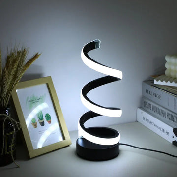 FlexiGlow Modern S-shaped Desk Lamp - Stylish Lighting for Office