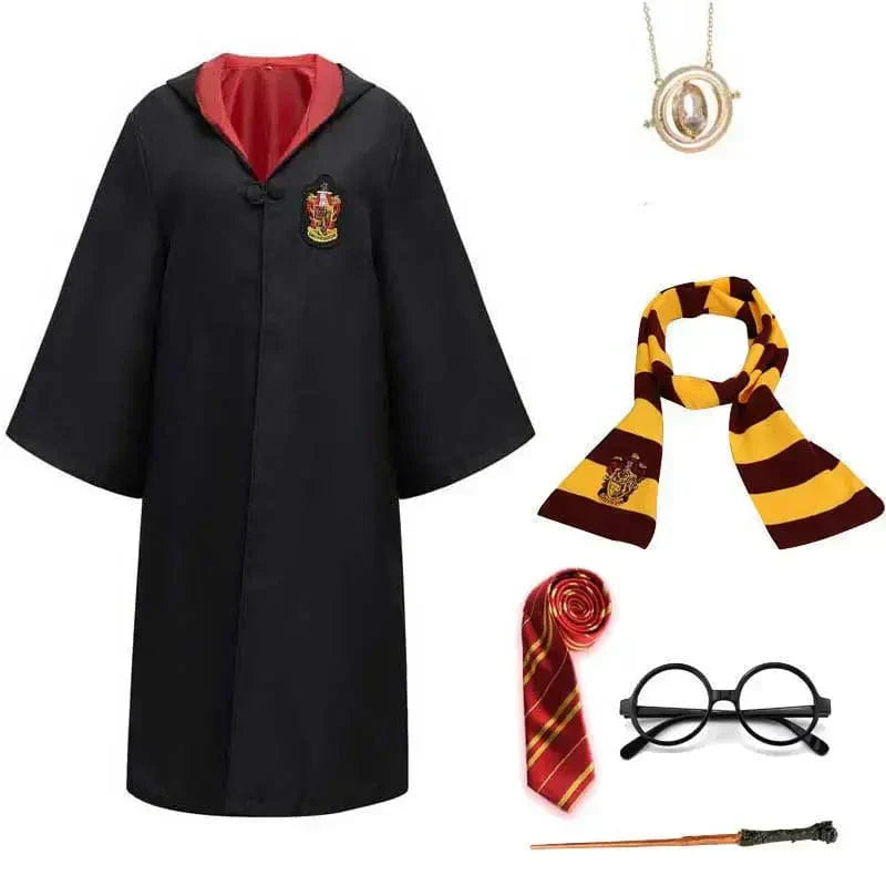 WizardWay – Verkleedset Kind met Cape, Bril, Sjaal en Toverstok