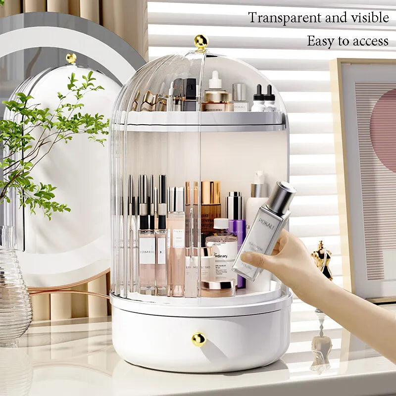 Ginseng Serum Skincare Organizer – 360° Draaibare Make-up Display