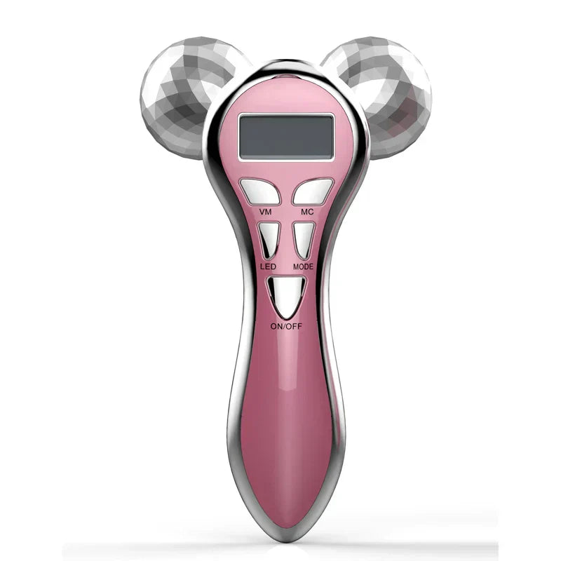Melzano Rodillo de masaje facial 4D Microcorriente