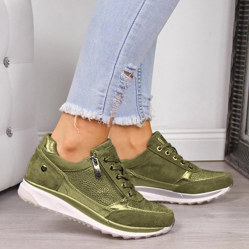 Montira – Zapatos de senderismo para mujer de ante con ajuste ergonómico