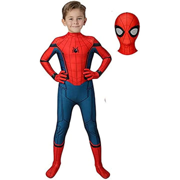 WebStrike – Superhero Costume for Children with Mask, Breathable and Elastic