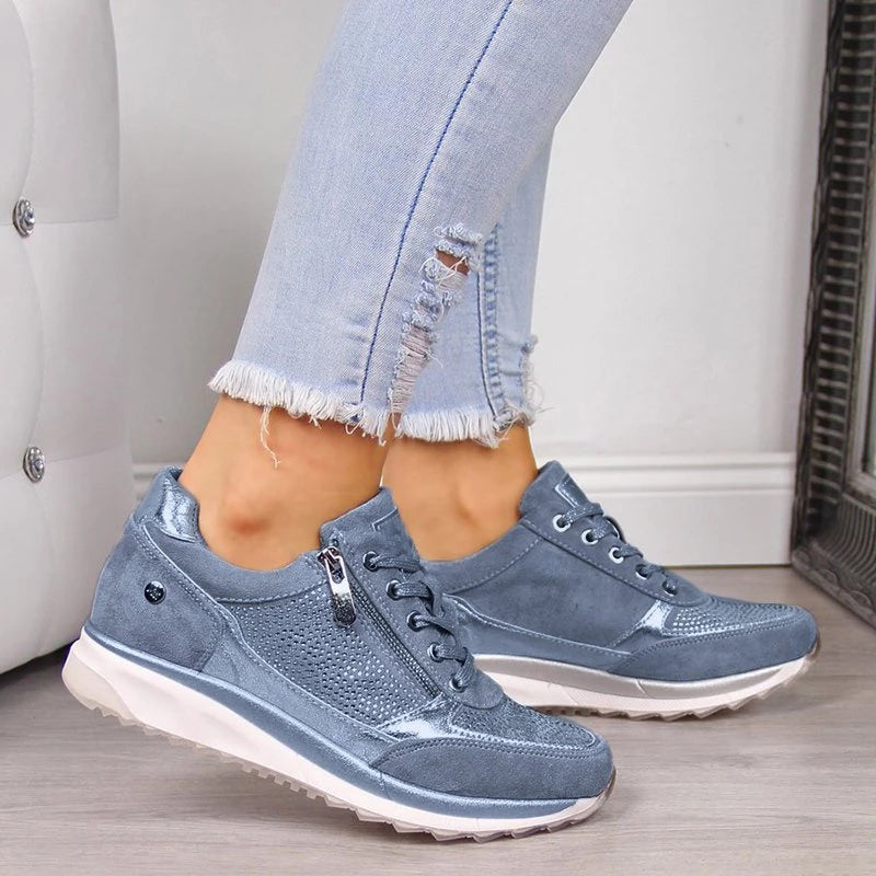 Montira – Zapatos de senderismo para mujer de ante con ajuste ergonómico