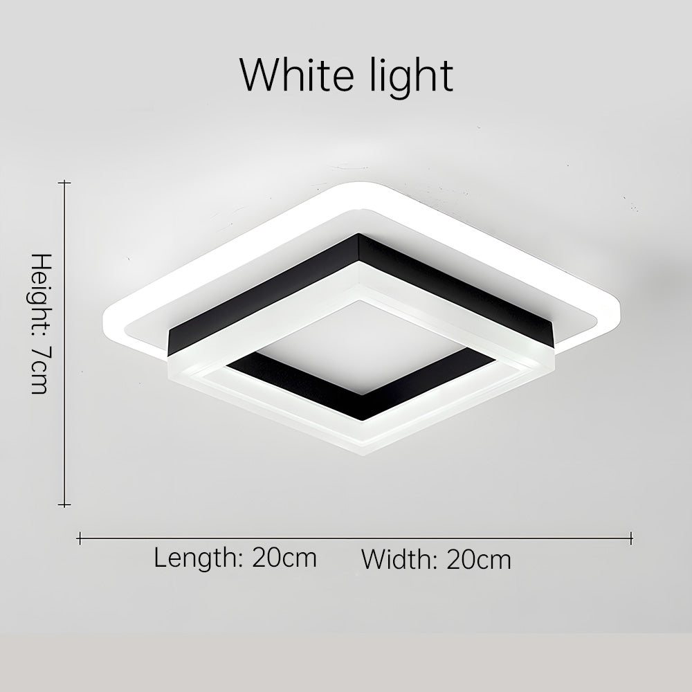 Lumora – Vierkante LED plafondlamp – Modern design voor hal & slaapkamer
