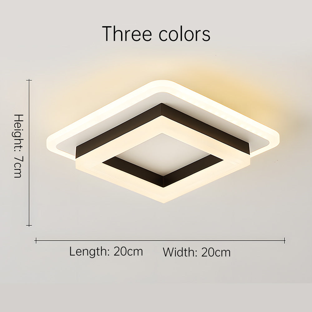Lumora – Vierkante LED plafondlamp – Modern design voor hal & slaapkamer