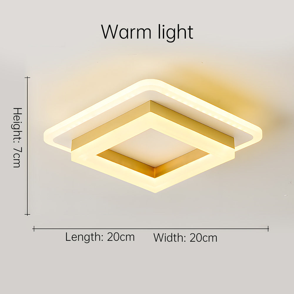 Lumora – Vierkante LED plafondlamp – Modern design voor hal & slaapkamer