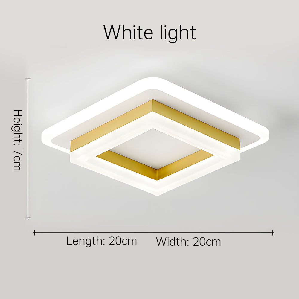Lumora – Vierkante LED plafondlamp – Modern design voor hal & slaapkamer
