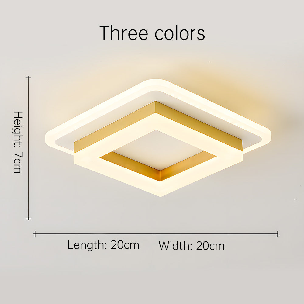 Lumora – Vierkante LED plafondlamp – Modern design voor hal & slaapkamer