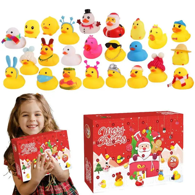 QuackJoy – Calendari d'advent de 24 dissenys d'ànecs de goma – Nadal 2025