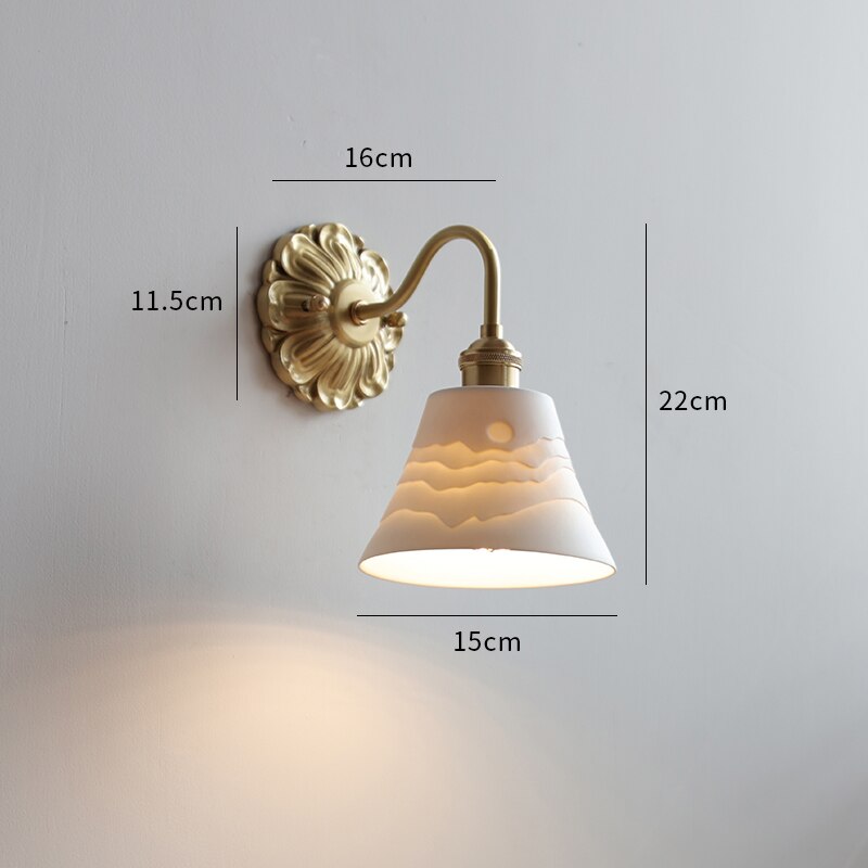 Clarest – Vintage wall lamp frosted glass – Classic design with E27 fitting