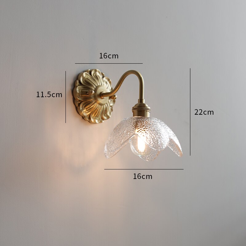 Clarest – Vintage wall lamp frosted glass – Classic design with E27 fitting