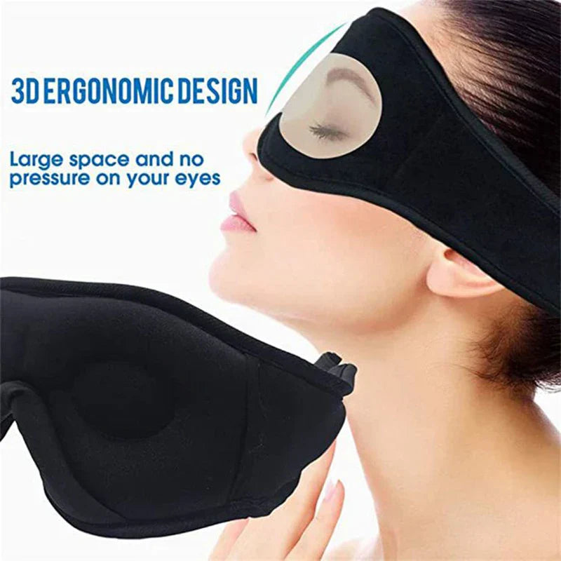 Melzano Slaapmasker 3D Oogmasker HoofdSet Hoofdband