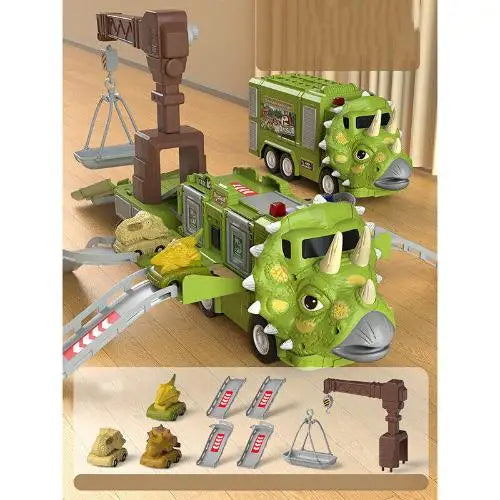 Melzano DinoQuest | Opvouwbare Dinosaurus Vrachtwagen