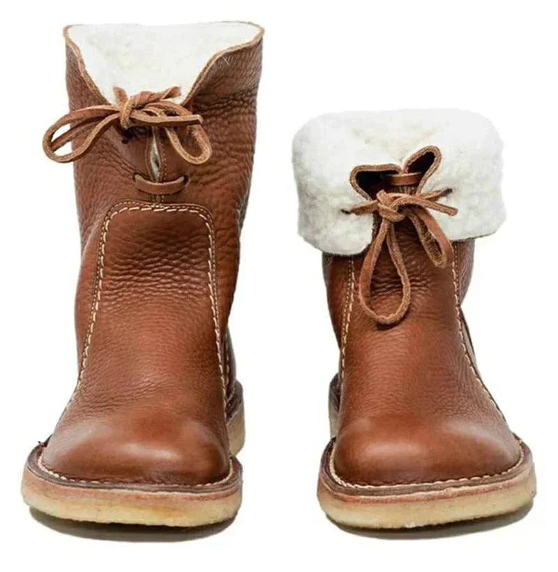 Averra – Botas de invierno para mujer con forro de lana y diseño impermeable
