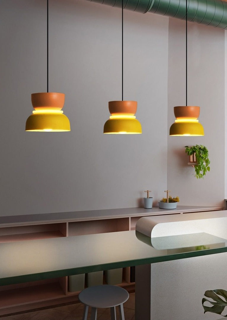 Liora Lights – Halo LED Pendant Lamp with Acrylic Disc, colorful design