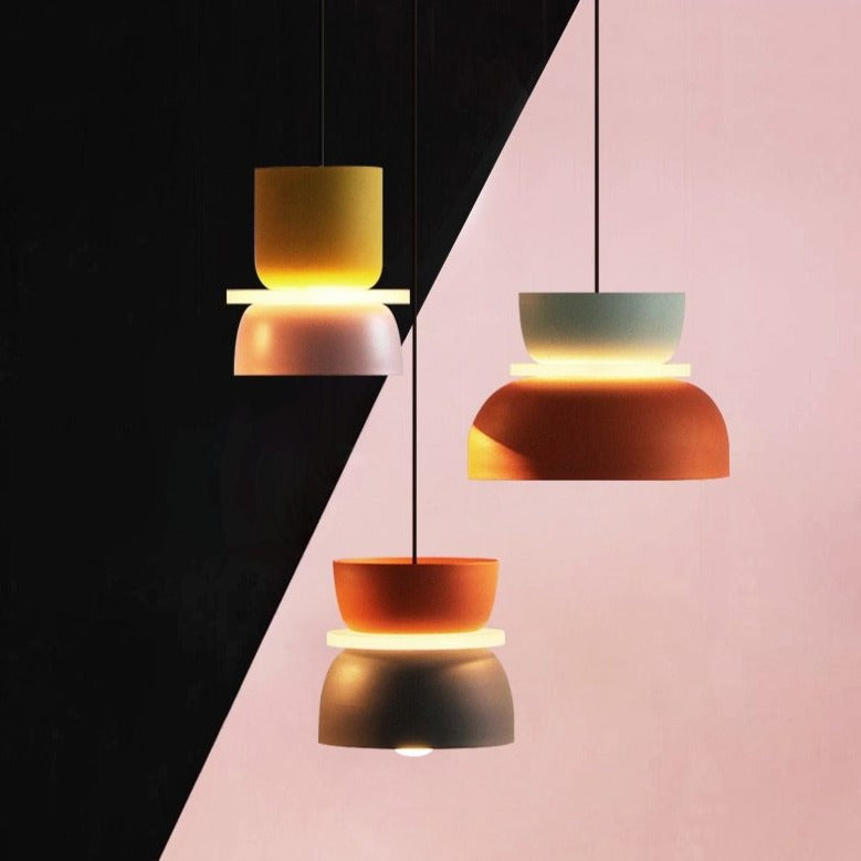 Liora Lights – Halo LED Pendant Lamp with Acrylic Disc, colorful design