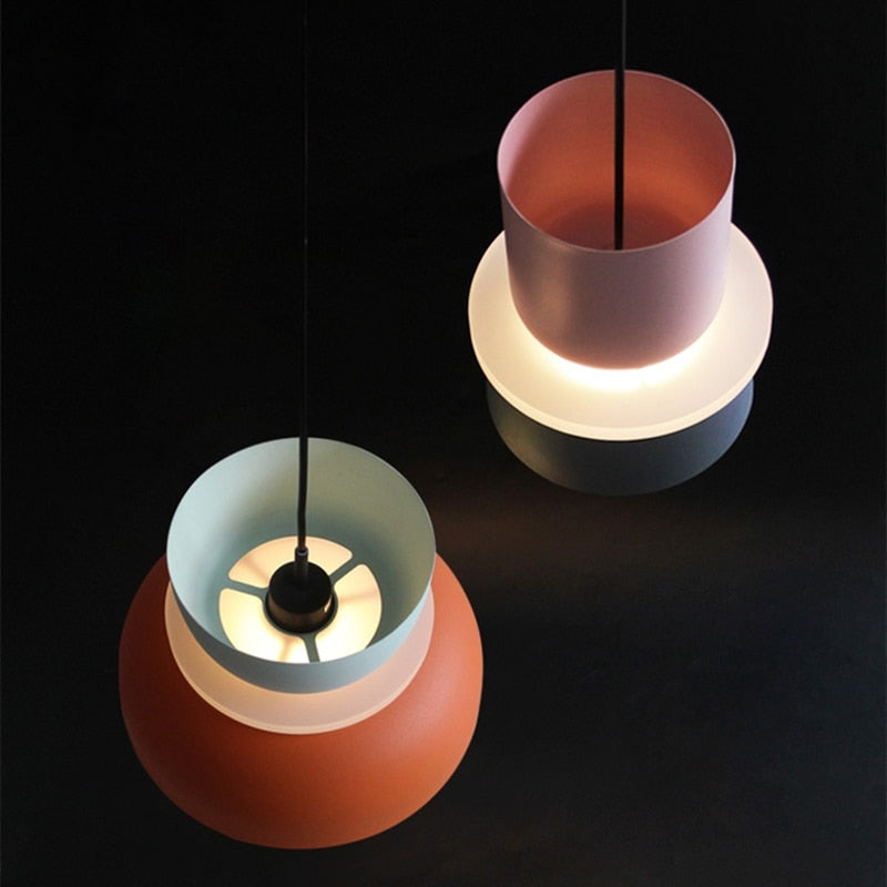 Liora Lights – Halo LED Pendant Lamp with Acrylic Disc, colorful design