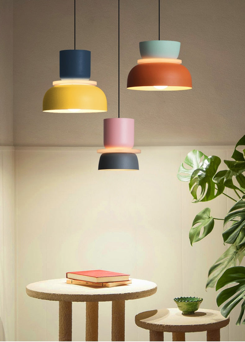 Liora Lights – Halo LED Pendant Lamp with Acrylic Disc, colorful design