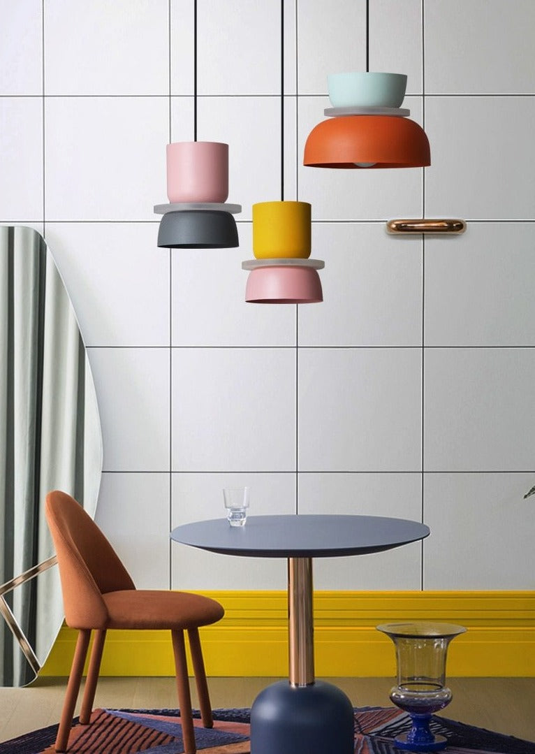 Liora Lights – Halo LED Pendant Lamp with Acrylic Disc, colorful design