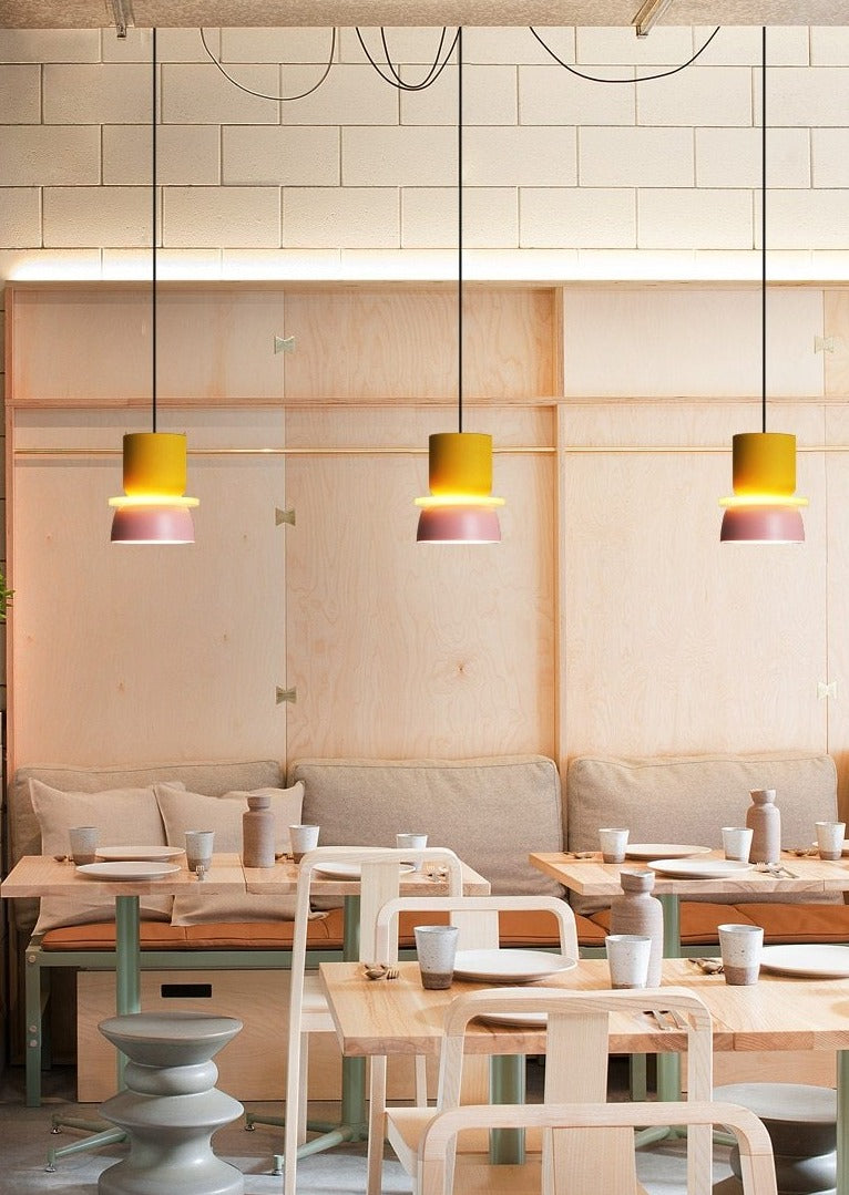 Liora Lights – Halo LED Pendant Lamp with Acrylic Disc, colorful design