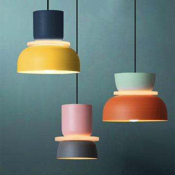Liora Lights – Halo LED Pendant Lamp with Acrylic Disc, colorful design