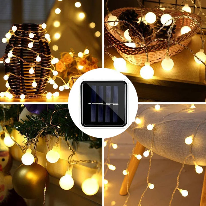 Lumosol Solar Light String – 10m Colorful LED Outdoor Lighting IP65