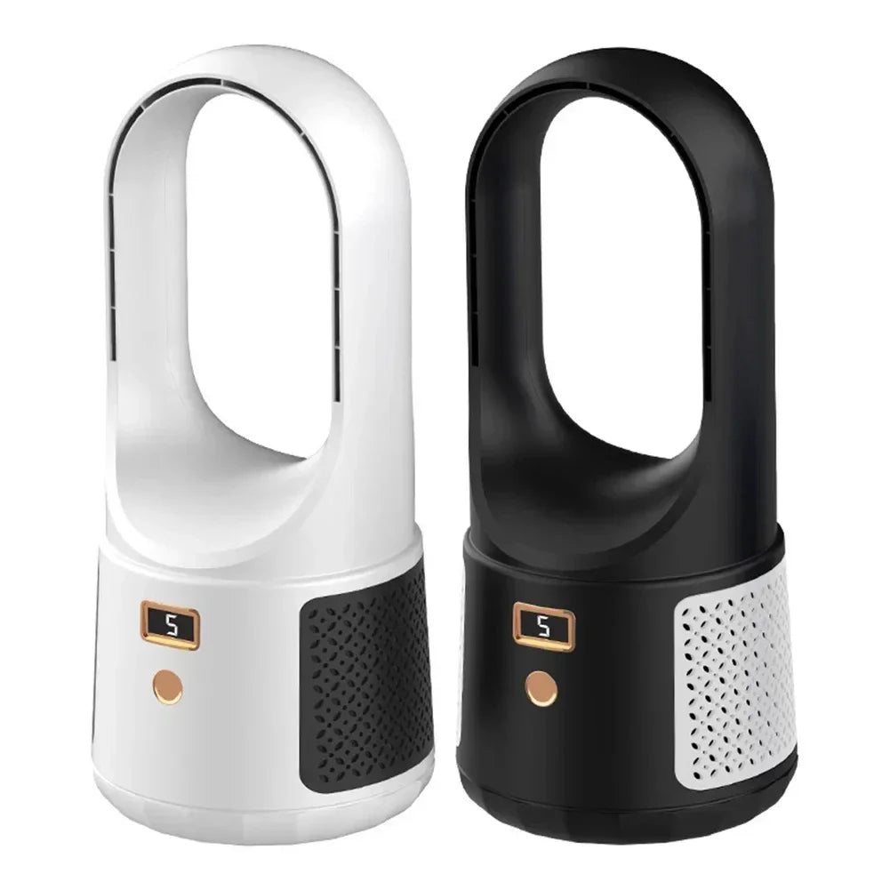Bladloze Tafelventilator – Stille USB-Ventilator met Oplaadbare Accu