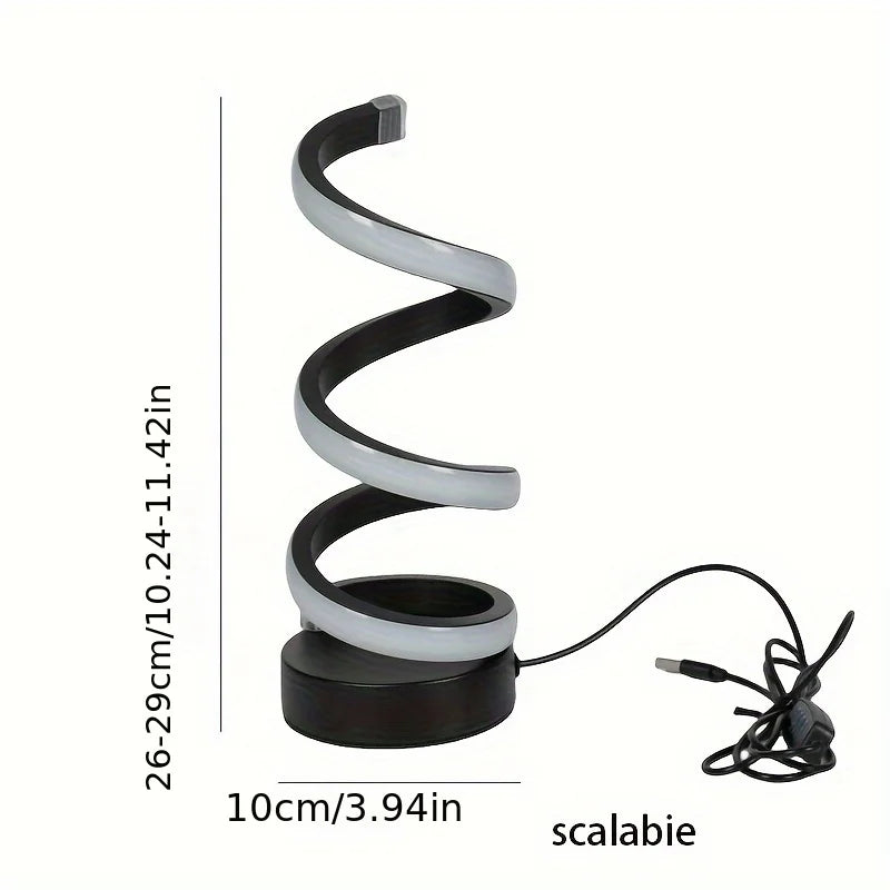 FlexiGlow Modern S-shaped Desk Lamp - Stylish Lighting for Office