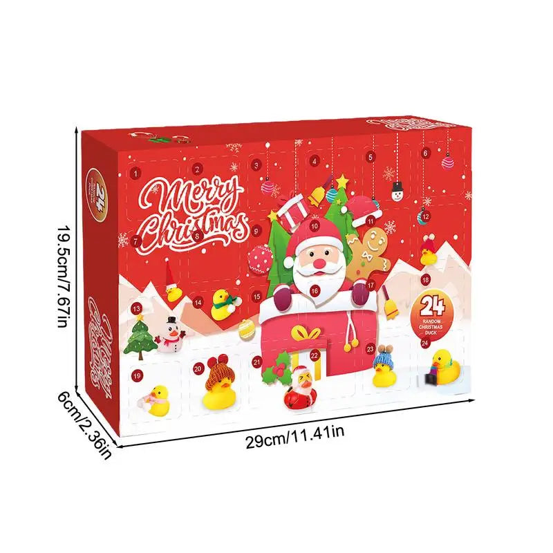 QuackJoy – Calendari d'advent de 24 dissenys d'ànecs de goma – Nadal 2025