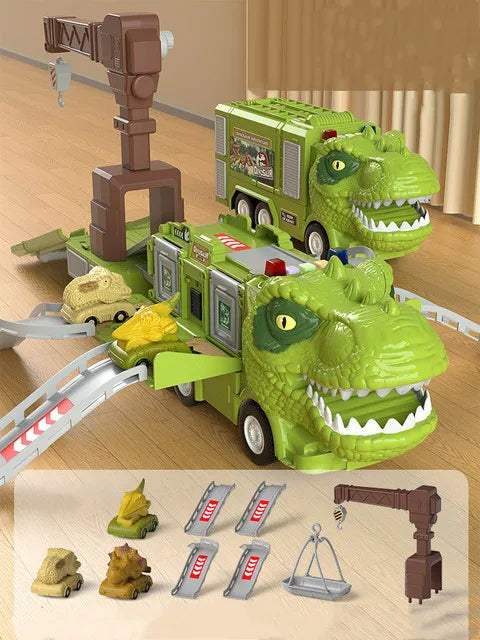 Melzano DinoQuest | Opvouwbare Dinosaurus Vrachtwagen