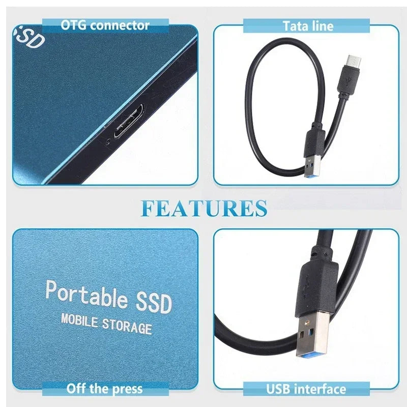 128 TB Externe SSD – Ultrasnel, Compact & Universeel Compatibel
