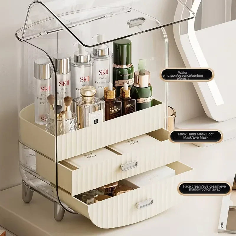 Lade-Type Cosmetica Organizer – Transparante, Stofvrije Opbergdoos