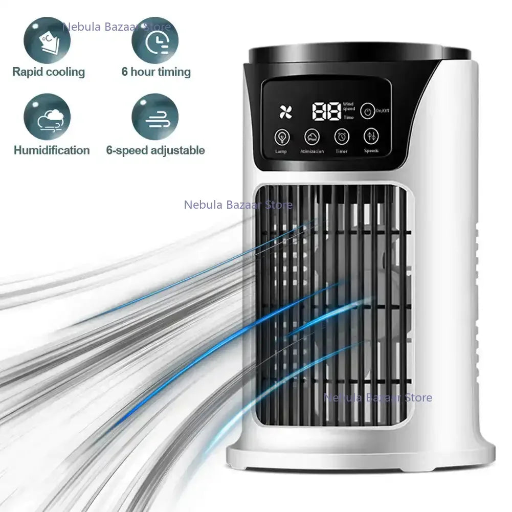 AirPure Mini – Compacte 3-in-1 Luchtkoeler met USB en Stil Design