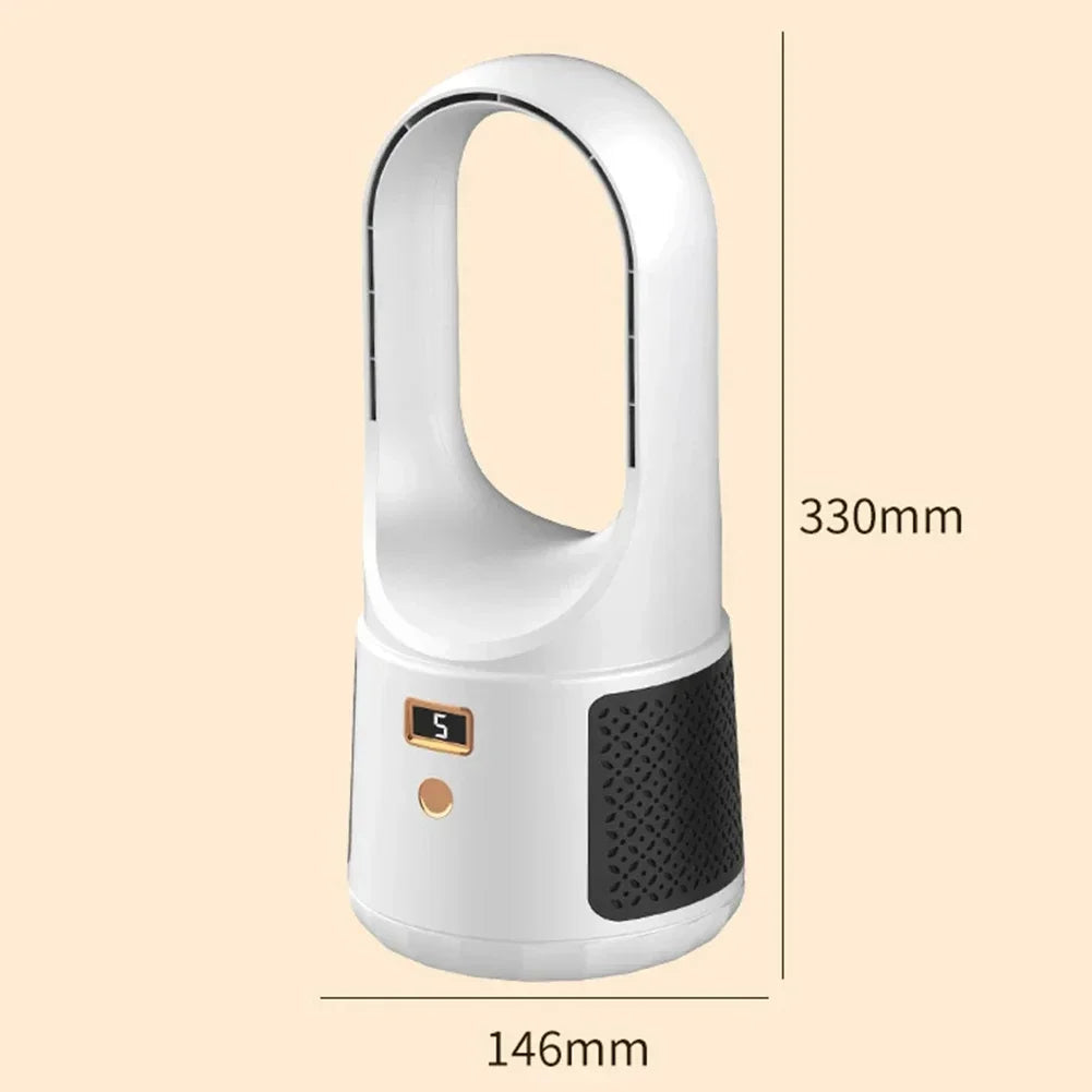 Bladloze Tafelventilator – Stille USB-Ventilator met Oplaadbare Accu