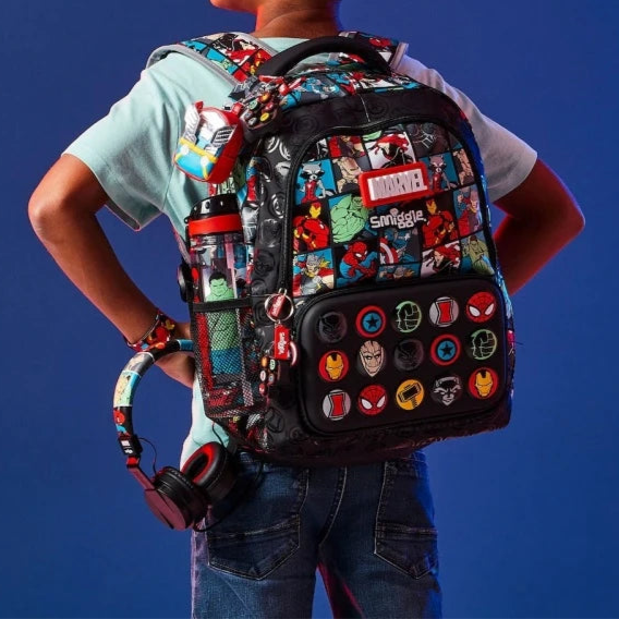 HeroBag – Spider-Man schooltas set jongen 4-delig – lunch & schoolspullen