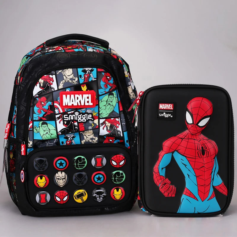 HeroBag – Spider-Man schooltas set jongen 4-delig – lunch & schoolspullen