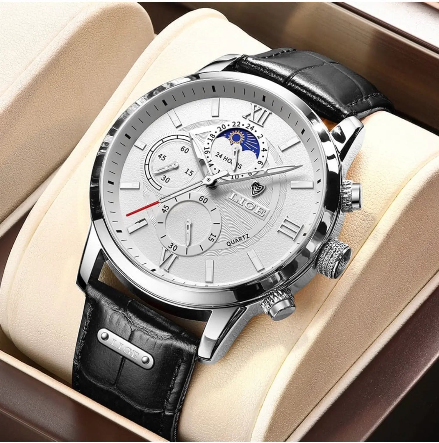 Velgrano Luxe Herenhorloge – Elegant, Waterdicht & Tijdloos Design