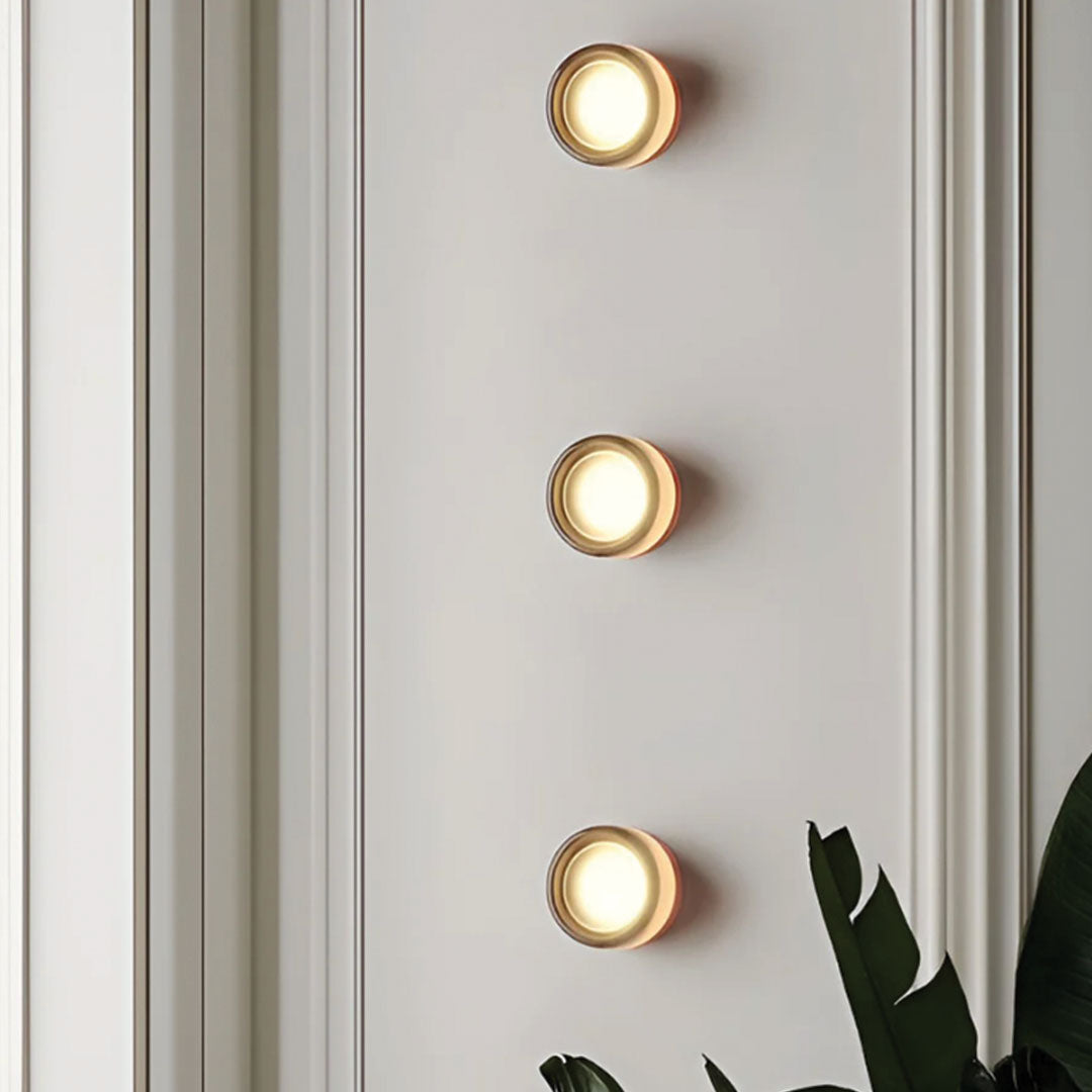 DimpleGlow – Compact LED Wall Lamp – Modern Acrylic & Aluminum Design
