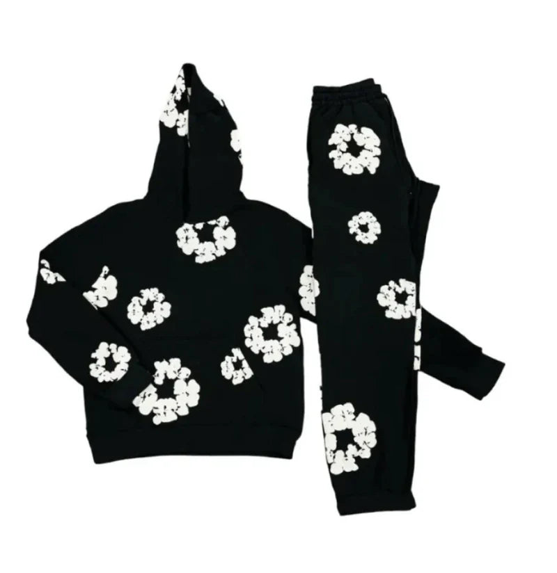 Danny Heren Trainingspak met Bloemen – Trendy & Comfortabel Design