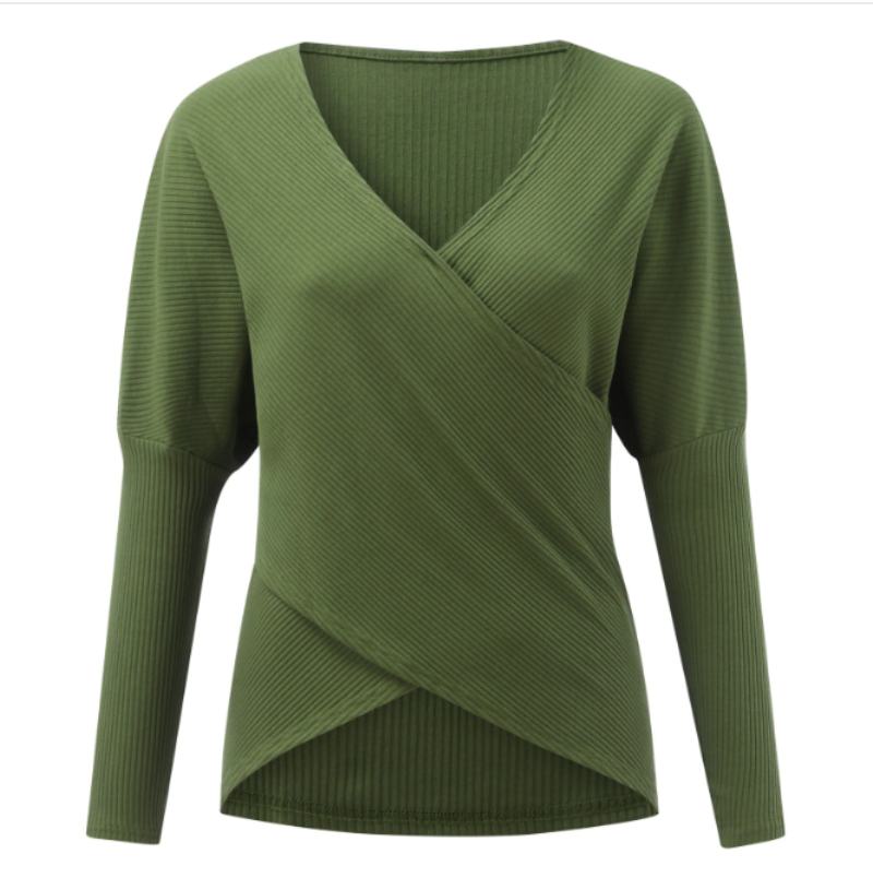 Caressia – Women's Cashmere Sweater with Criss-Cross Detail, Autumn/Winter