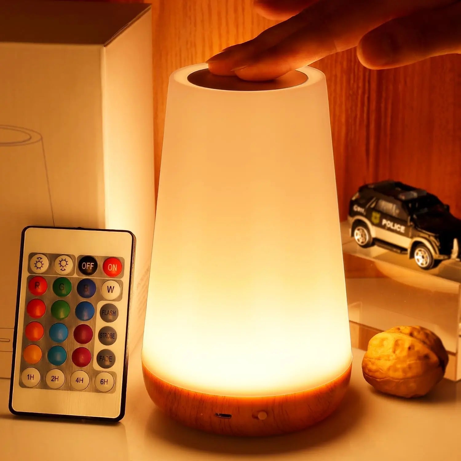 LioraGlow | RGB Night Lamp with Touch & Remote Control