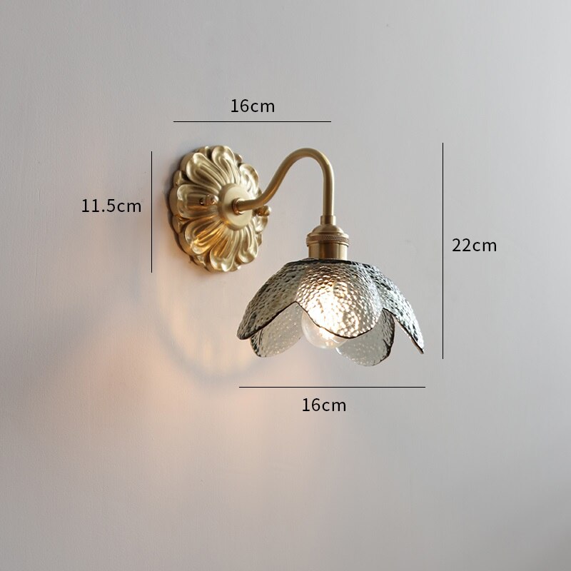 Clarest – Vintage wall lamp frosted glass – Classic design with E27 fitting