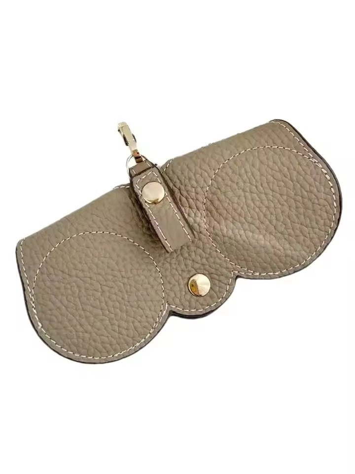 Melzano Sun Cover - Leren etui met kliksluiting voor bril